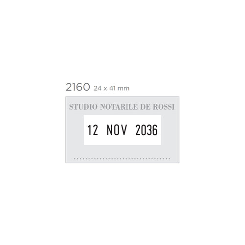 2160 fém dátum bélyegzőgumi minta