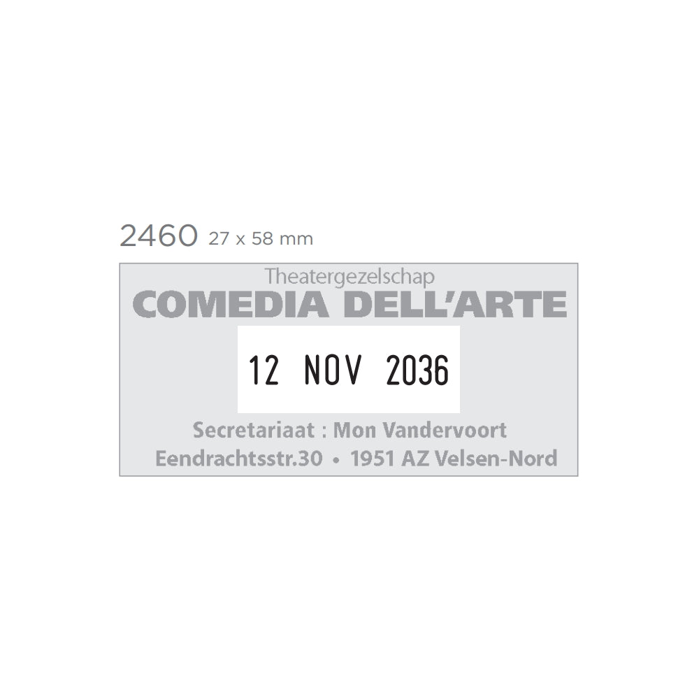2460 fém dátum bélyegző készítés