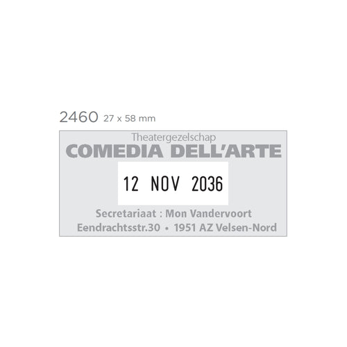 2460 fém dátum bélyegző készítés