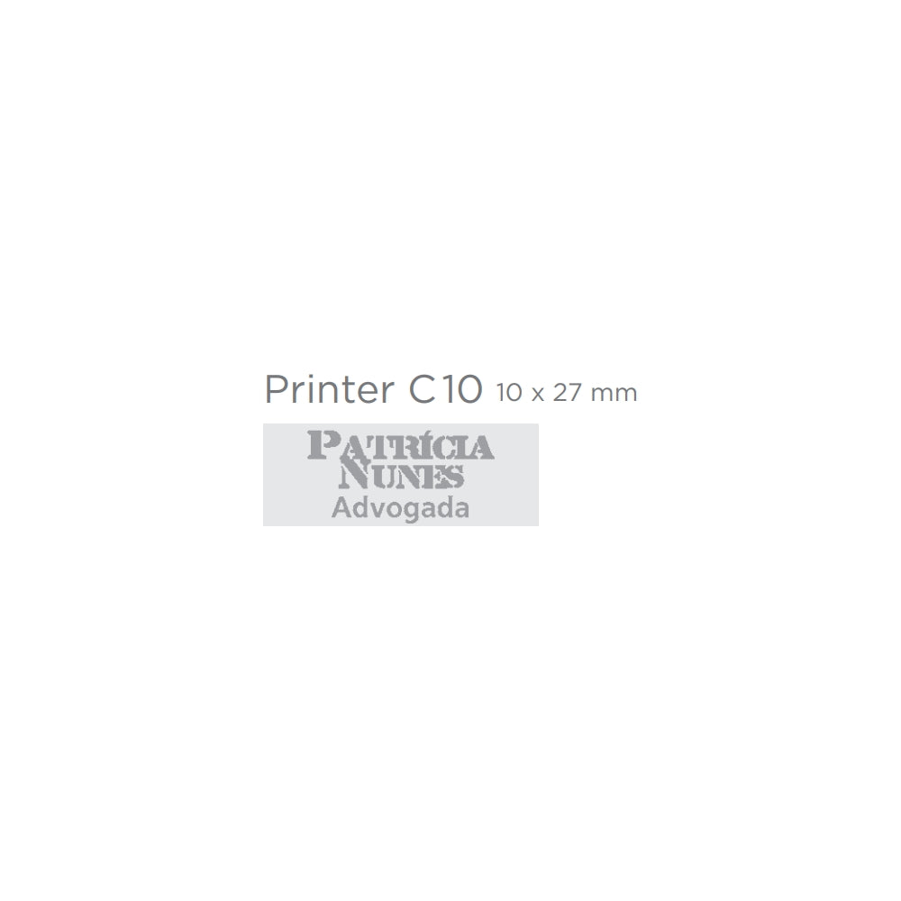 Printer C10 bélyegző gumi minta