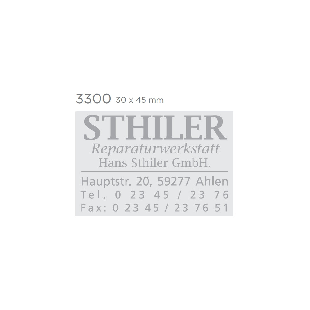 3300 bélyegzőgumi minta