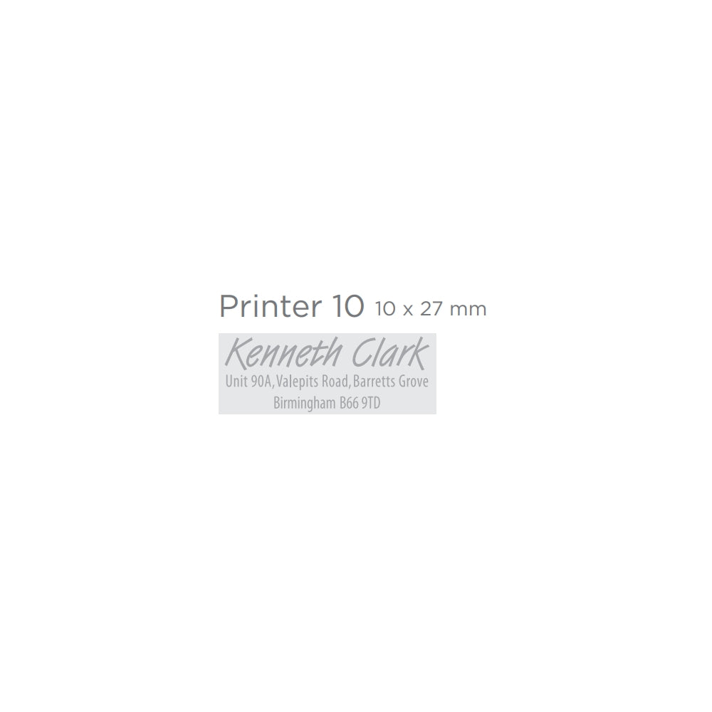 Printer 10 bélyegzőgumi minta