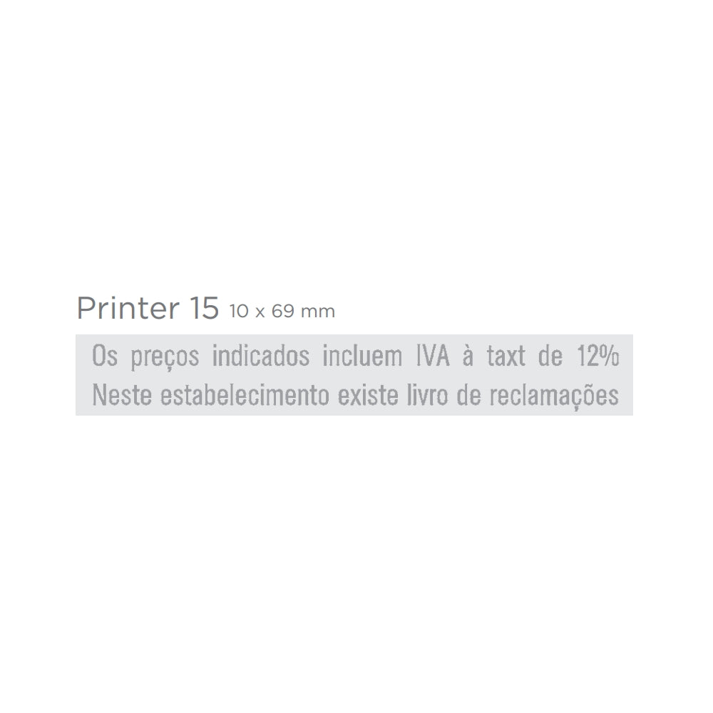 Printer 15 bélyegzőgumi minta
