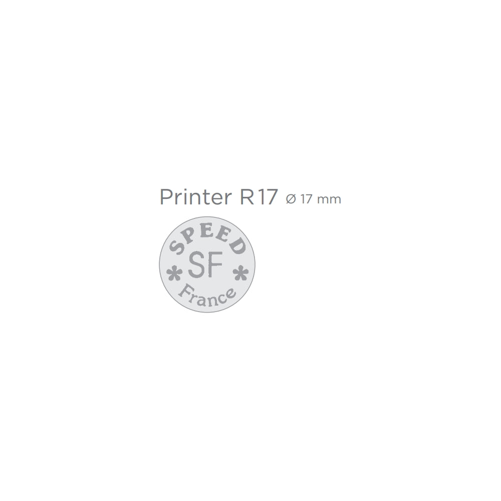 Printer R 17 bélyegzőgumi minta
