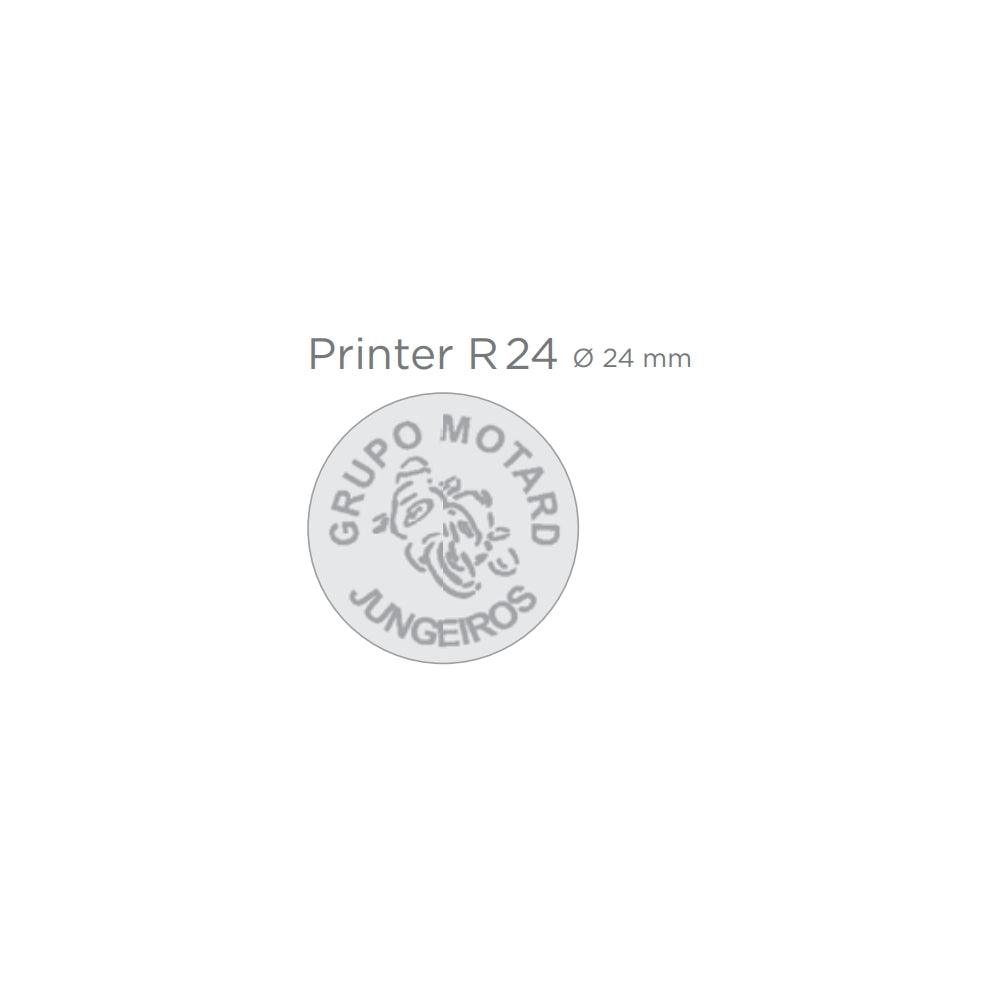 Printer R 24 bélyegzőgumi minta
