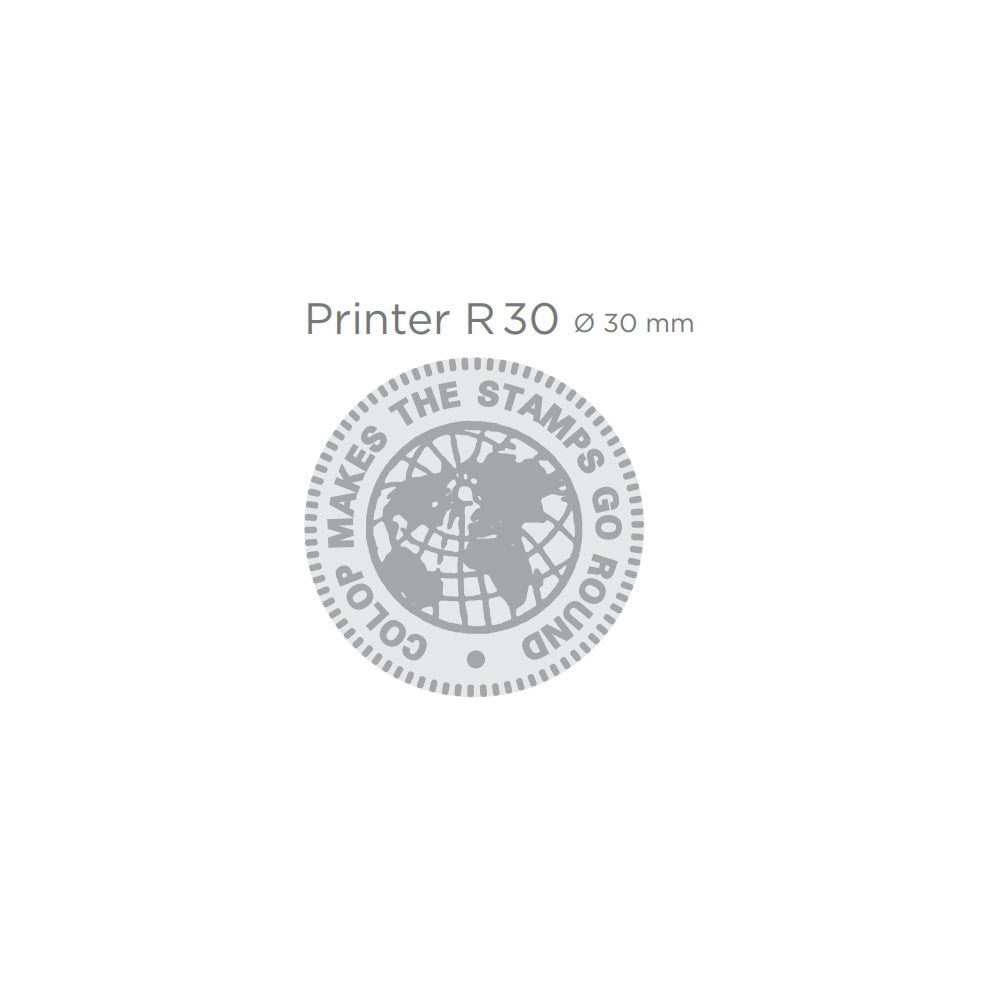 Printer R 30 bélyegzőgumi minta