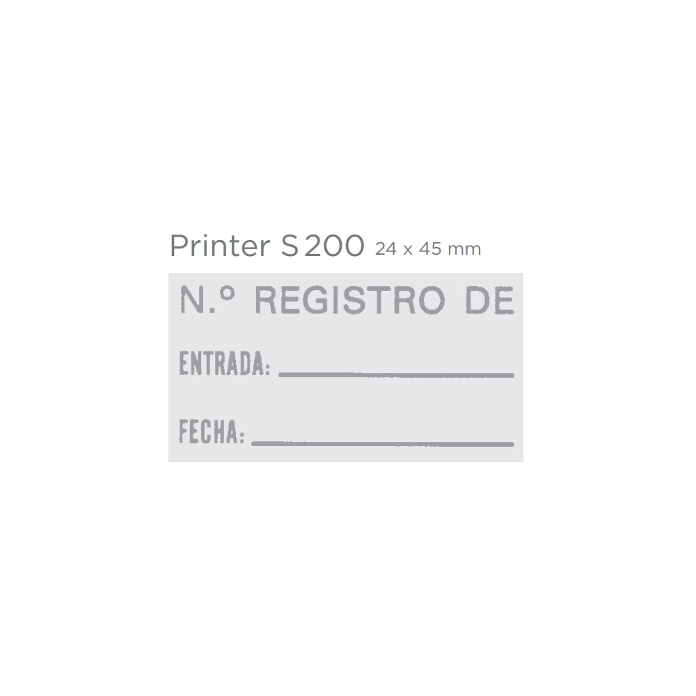 Printer S200 bélyegzőgumi minta